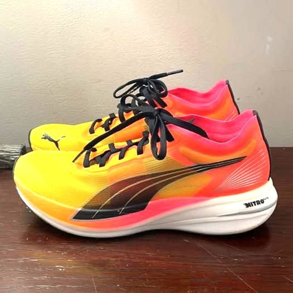Puma Deviate Nitro Elite Women's  Sneakers Racing Fireglow, Sz 6.5